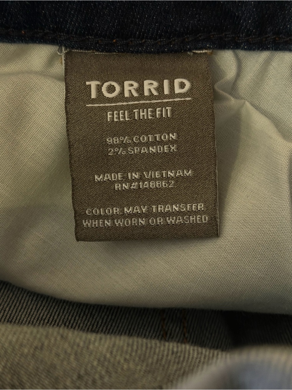Torrid Boyfriend Straight Mid-Rise denim blue jeans 12 R NWT $65.50 - Picture 8 of 8